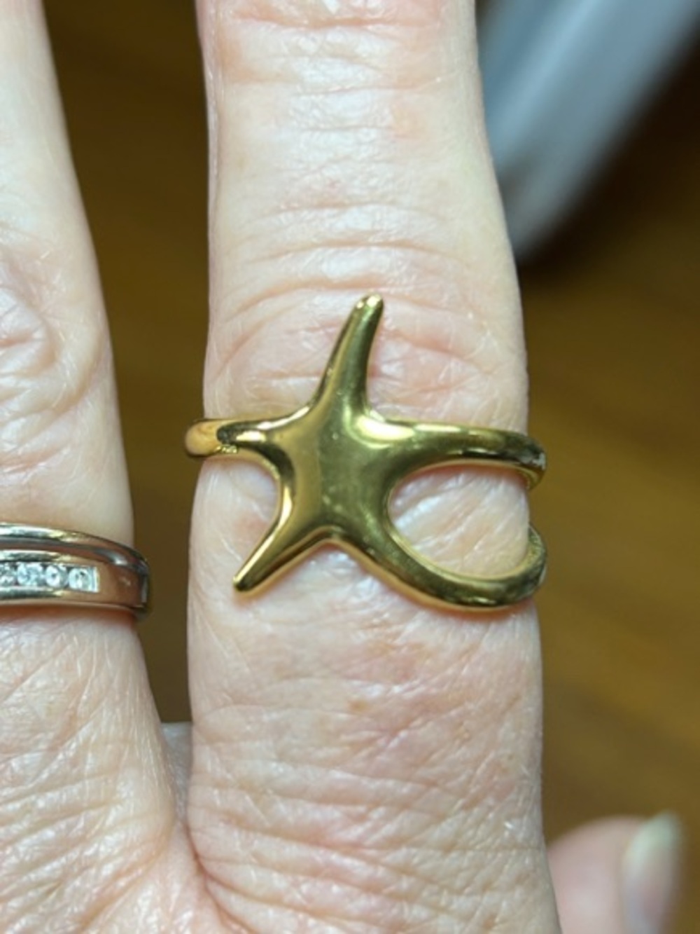 3/$25 Gold Starfish Ring